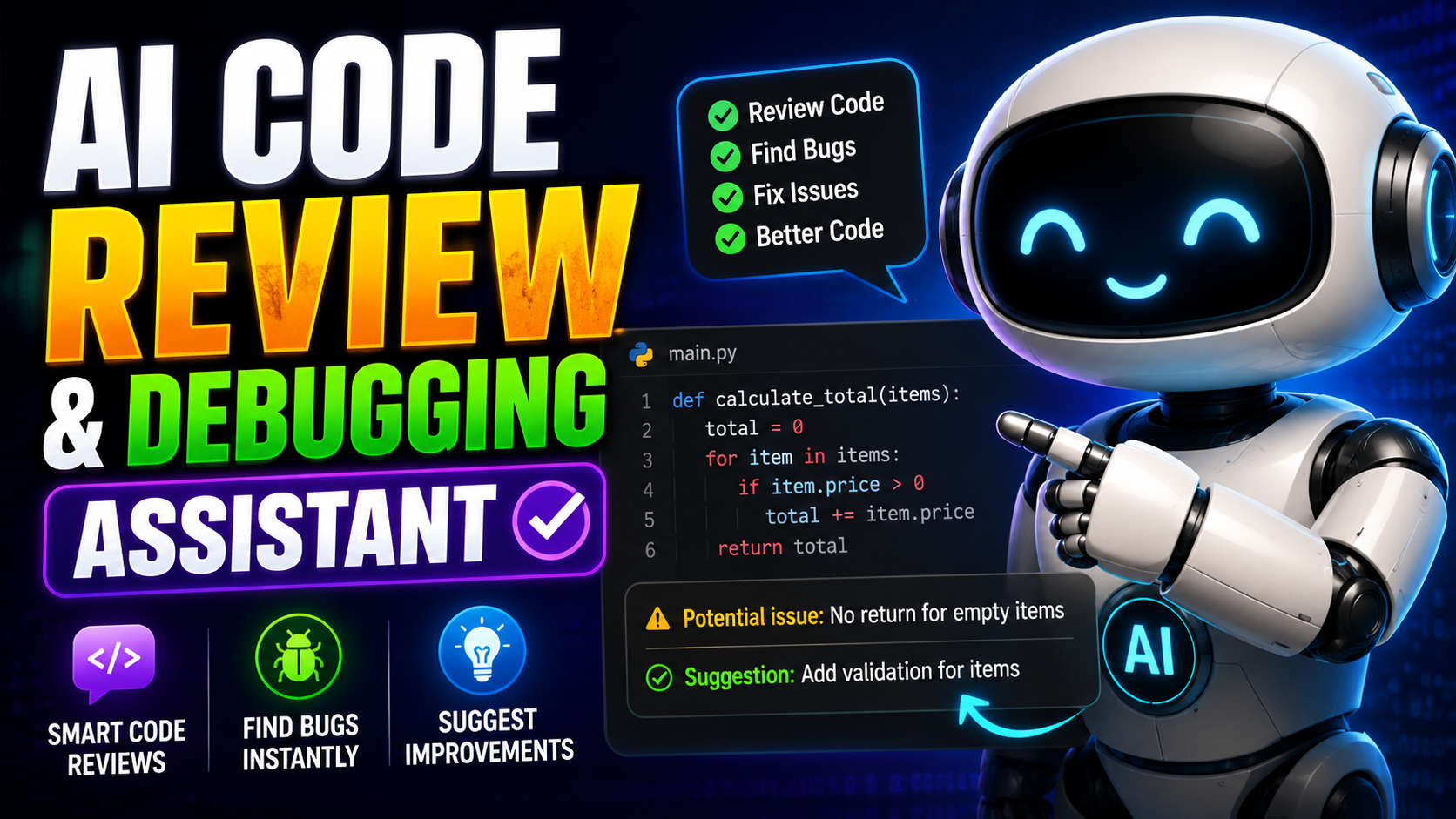 AI Code Review And Debugging Assistant
